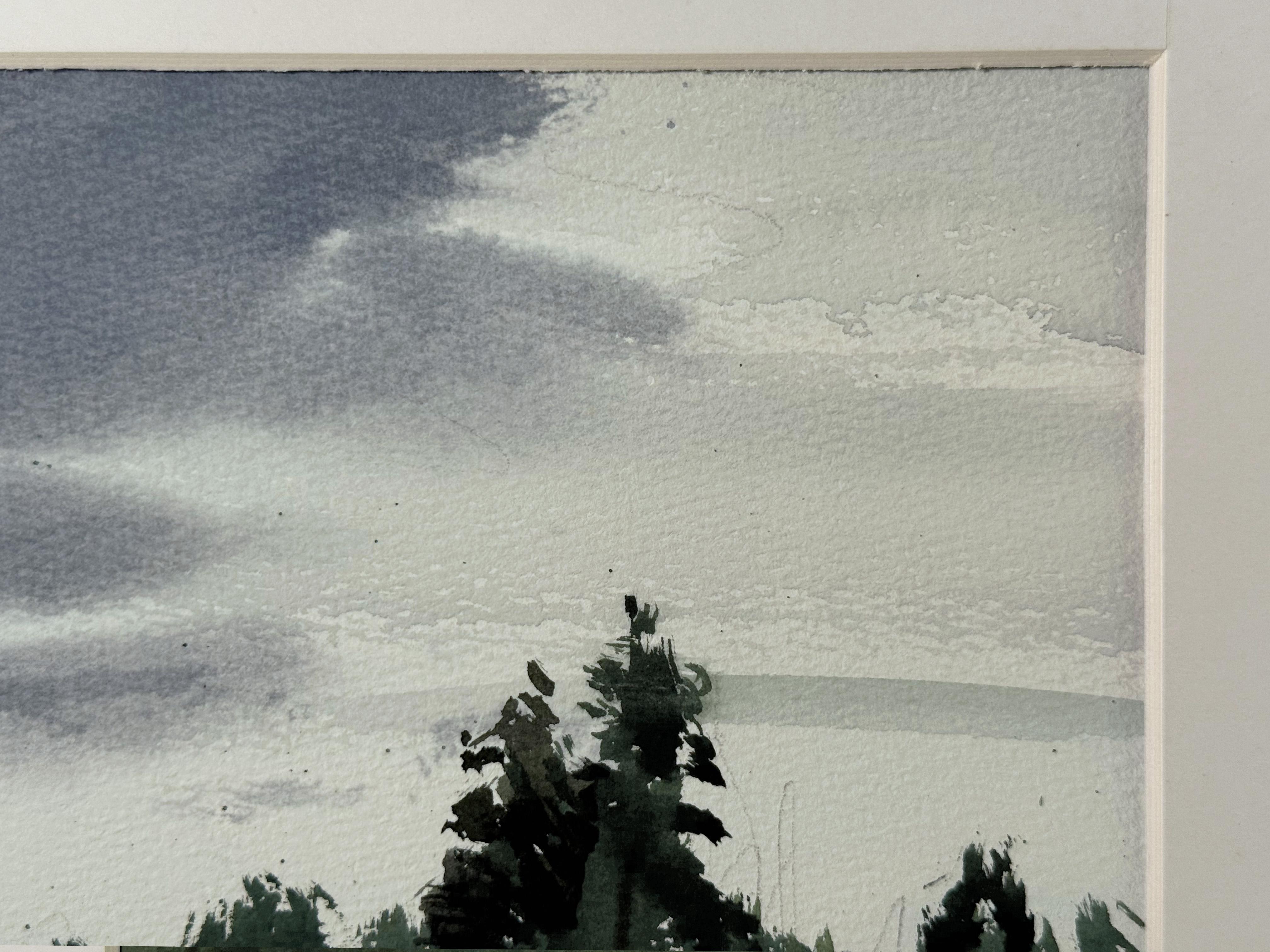 Paesaggio scandinavo - Landscape Art Grigio di Olga Ibadullayeva