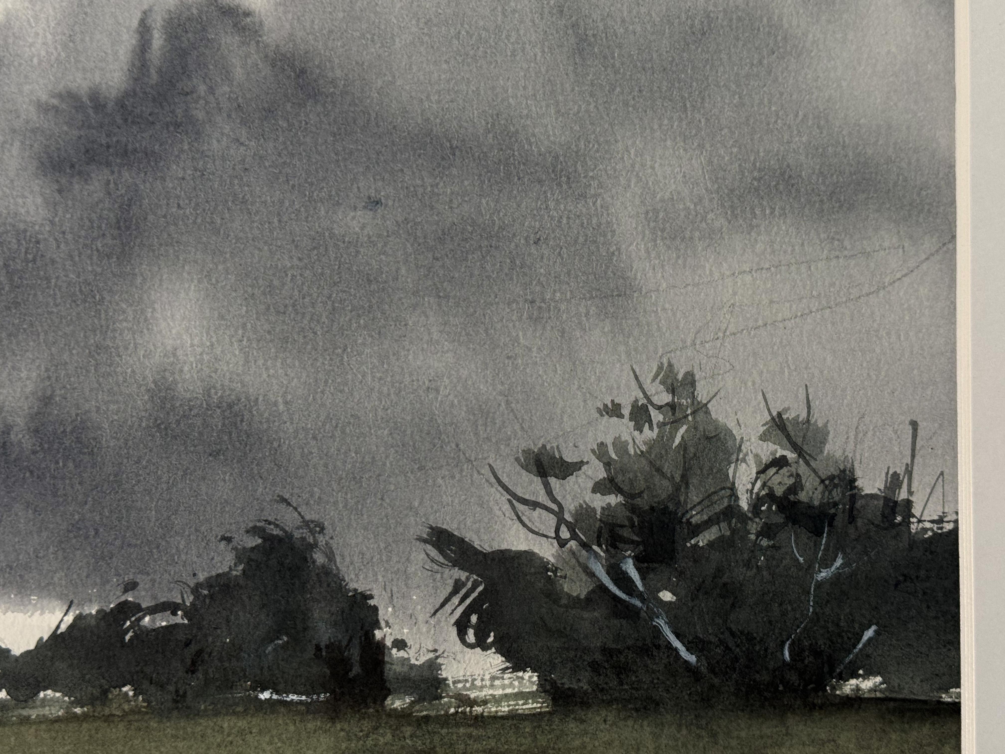 After The Rain - Landscape Art Grigio di Olga Ibadullayeva