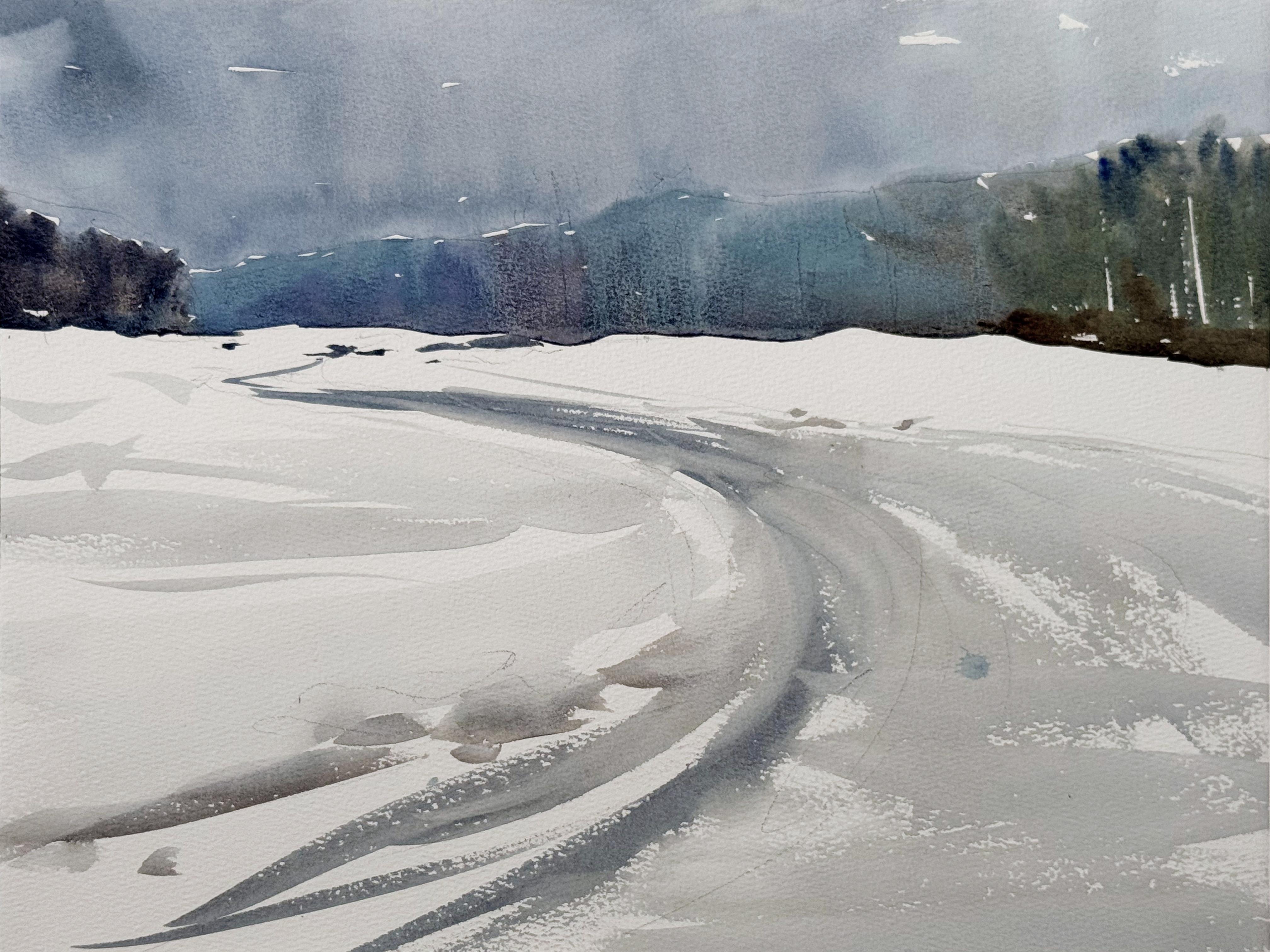 The Winter Road - Art di Olga Ibadullayeva
