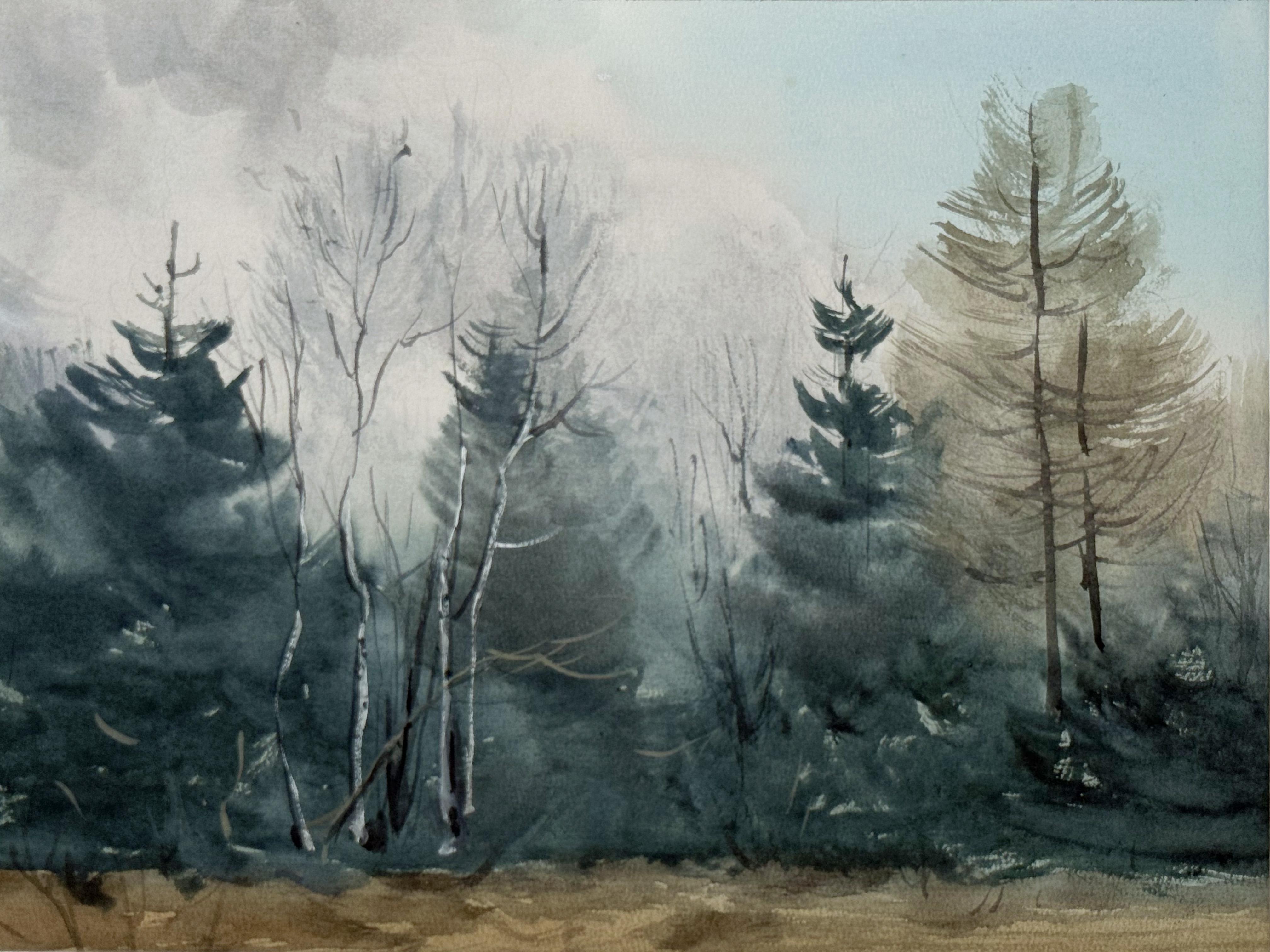 Forest in the Alps - Art di Olga Ibadullayeva