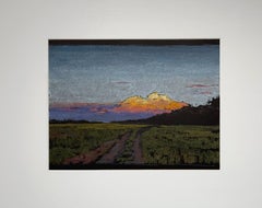 Puesta de sol púrpura