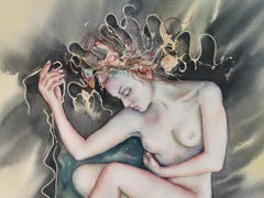 Sueña. Impresionismo. Acuarela desnuda. Cuerpo. Mujer. Desnudos en diferentes medios