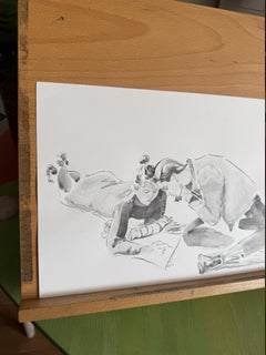 Girls. Small. Monochrome. Watercolour. Black. Woman. Beauty. Paper. White. Girl.