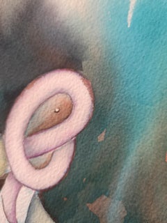 "Expectation" Original futuristic watercolour  painting