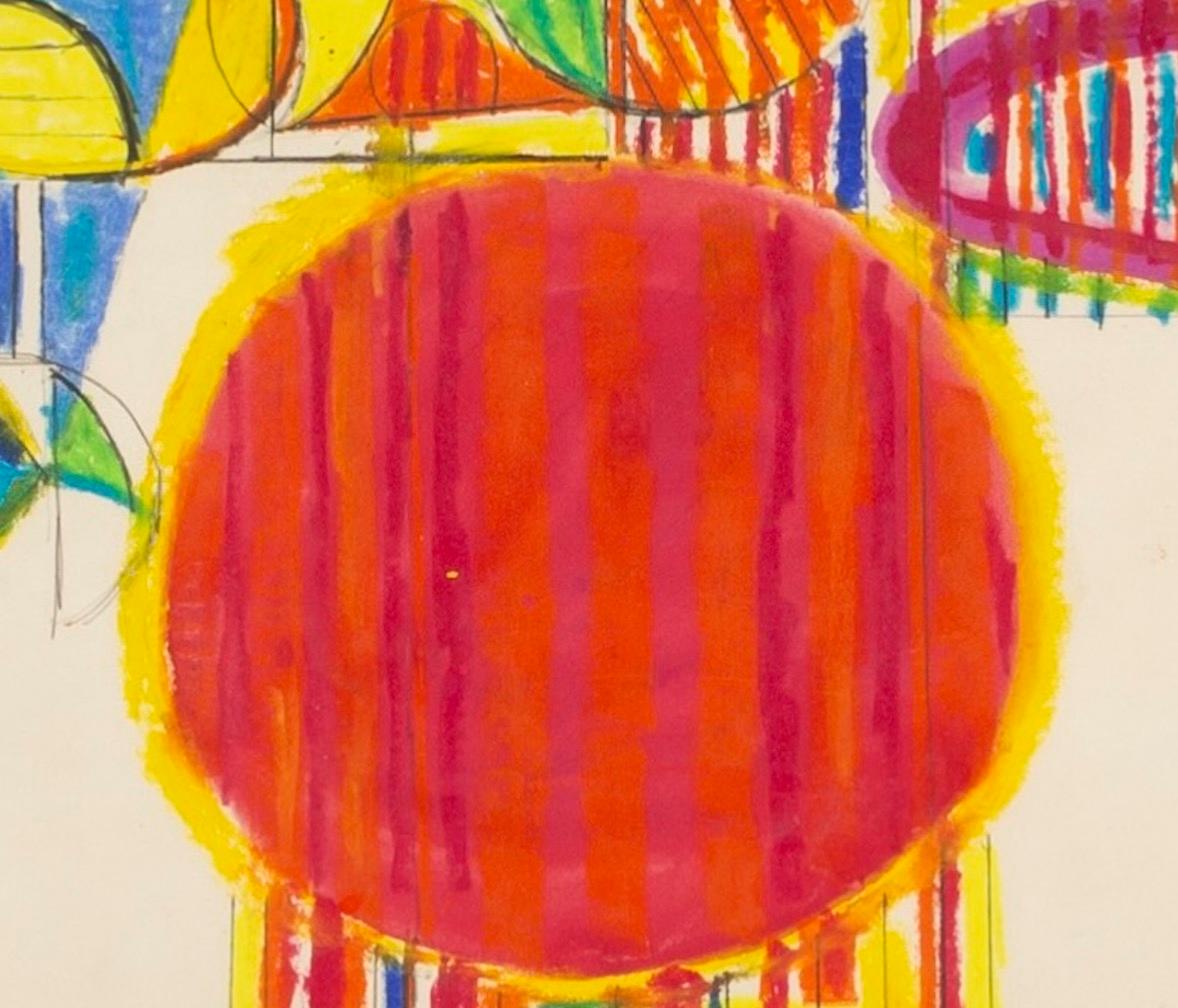 Abstract 1, Oil Pastel and Pencil on Paper by Henry Cliffe For Sale 1
