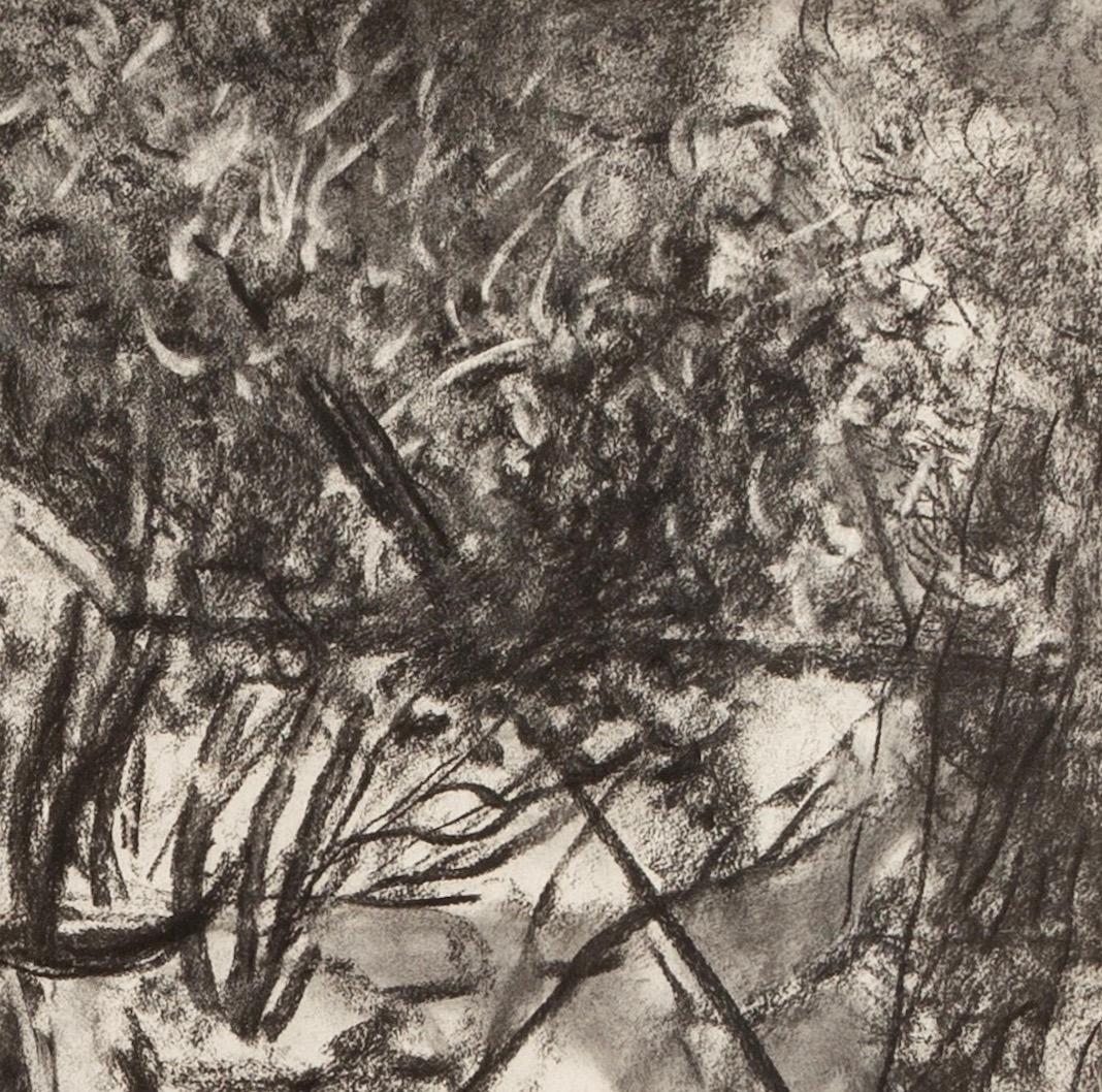 Partal Number 7, Alhambra, Abstract Charcoal Work by John Hubbard, 1987 For Sale 2
