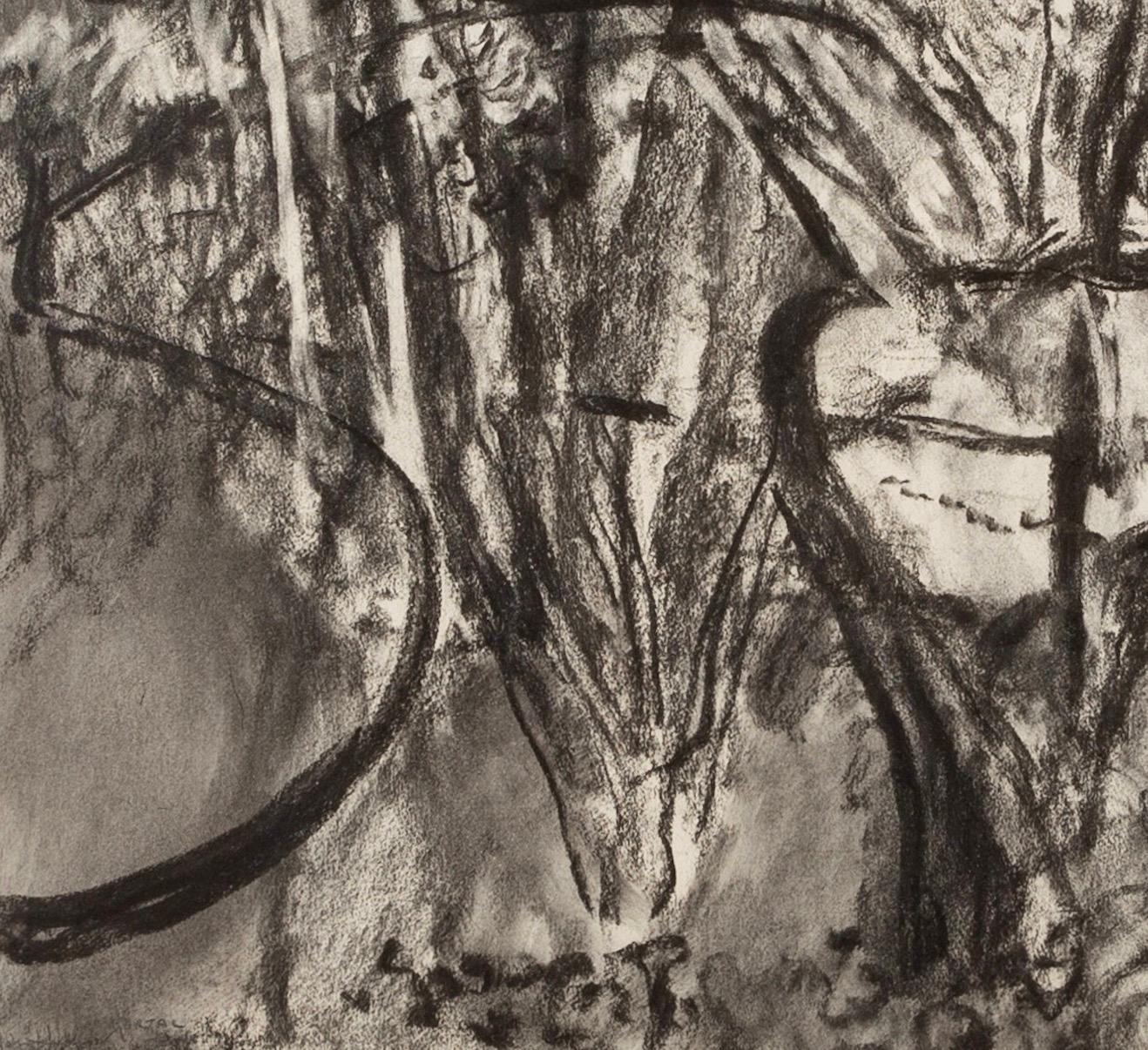 Partal Number 7, Alhambra, Abstract Charcoal Work by John Hubbard, 1987 For Sale 3