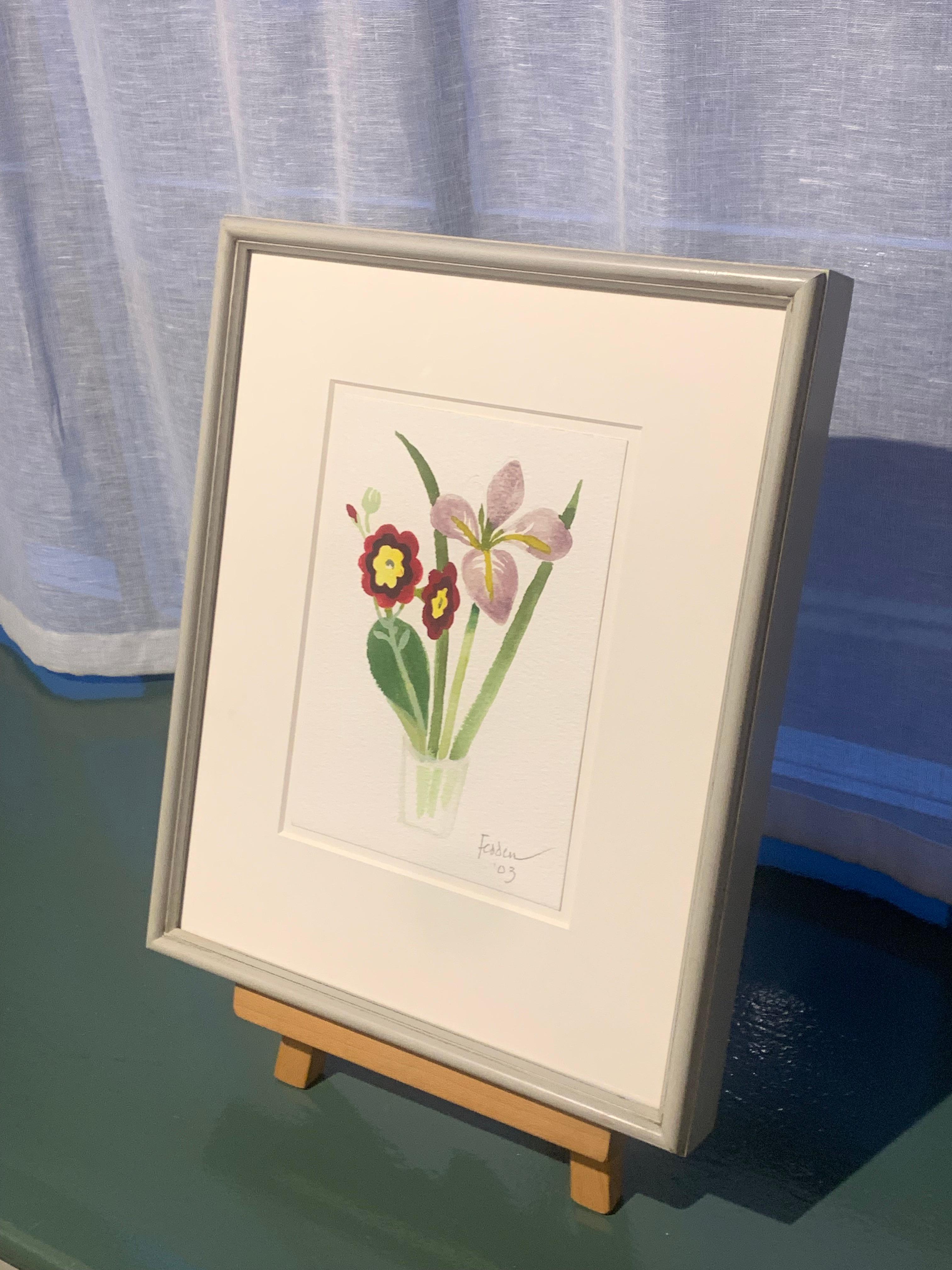 Spring Flowers, 2003 - Bright Watercolour Painting of Flowers by Mary Fedden For Sale 3