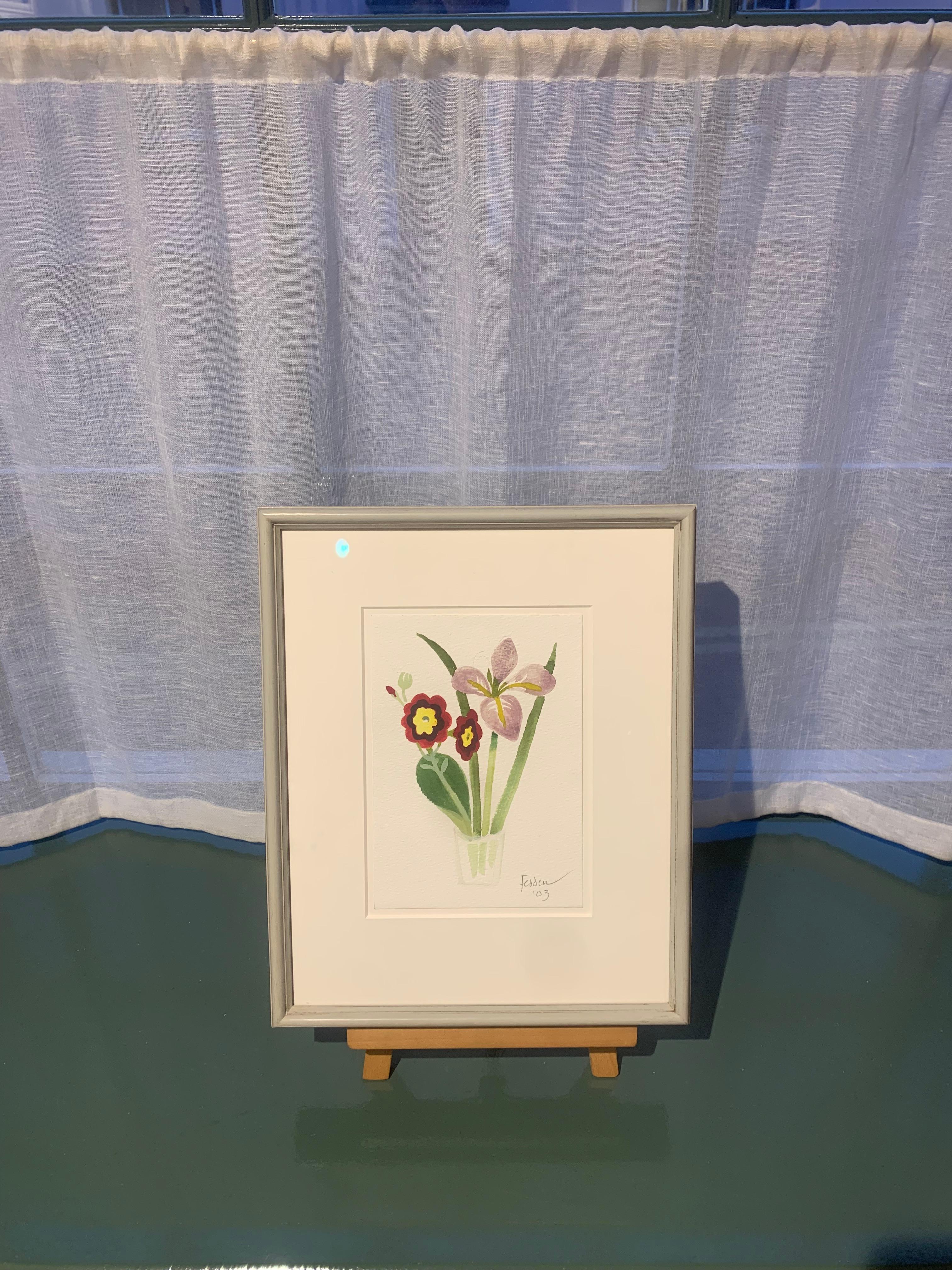 Spring Flowers, 2003 - Bright Watercolour Painting of Flowers by Mary Fedden For Sale 8
