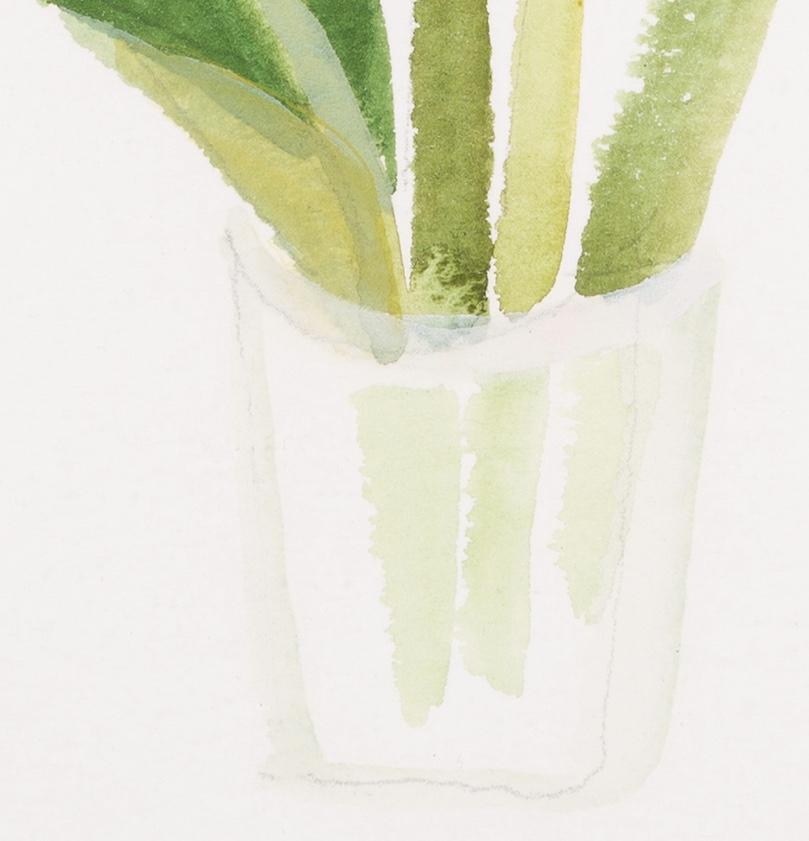 Spring Flowers, 2003 - Bright Watercolour Painting of Flowers by Mary Fedden For Sale 7