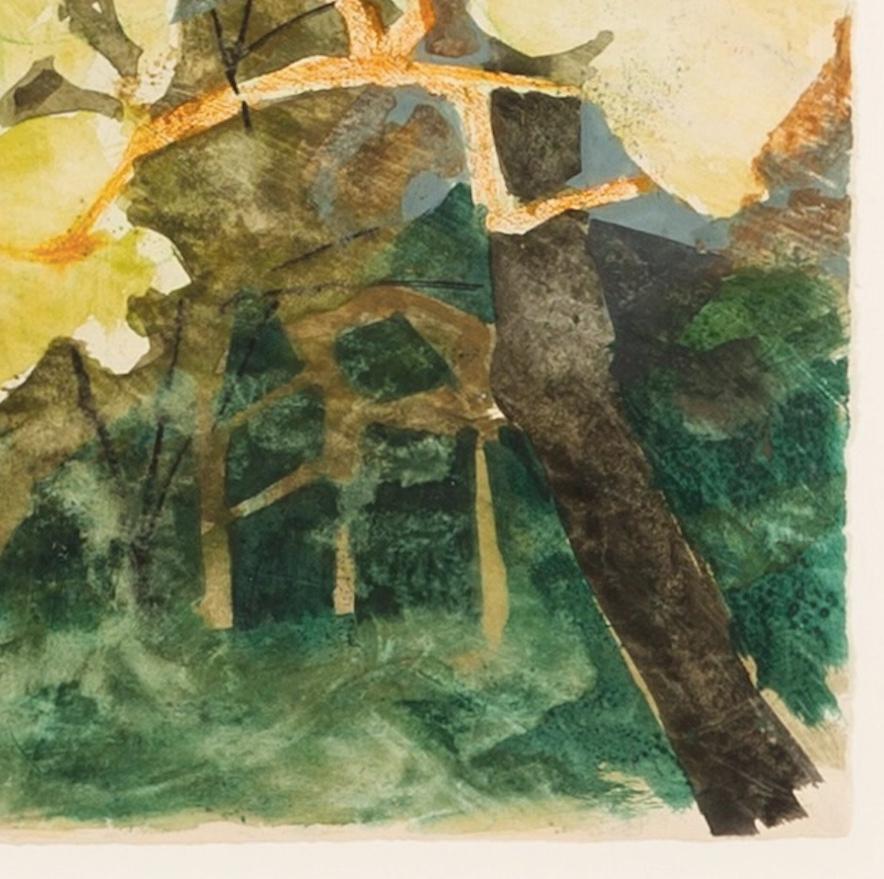 Peter Potworowski 1898-1962
Woodland Scene, 1956, circa
gouache and pastel
25.1 x 28.2 cm
9 7/8 x 11 1/8 in
unsigned

Tadeusz Piotr (Peter) Potworowski was a Polish abstract and figurative painter who lived and exhibited in Paris, Poland, Sweden and