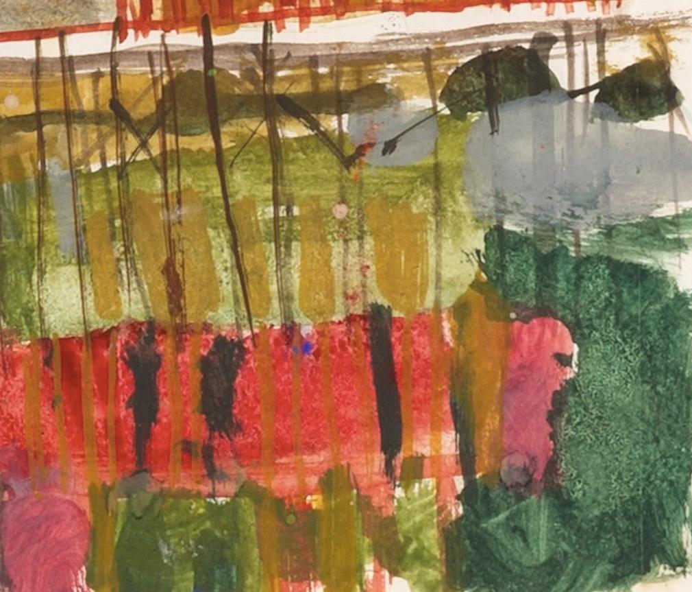 Peter Potworowski 1898-1962
Cornwall, 1953/1954, ca.
Aquarell
17.5 x 23 cm
6 7/8 x 9 in

Tadeusz Piotr (Peter) Potworowski war ein polnischer abstrakter und figurativer Maler, der in Paris, Polen, Schweden und England lebte und