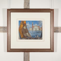 San Giorgio, Venice - Italian Seascape with Boats and Renaissance Church
