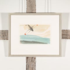 The Spray Plane - Mary Newcomb Modern British Landscape Watercolour Painting