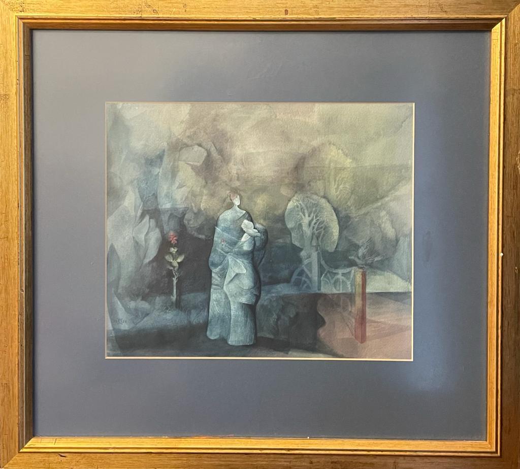 20th Century Surrealist Painting By Harold Hitchcock For Sale 1