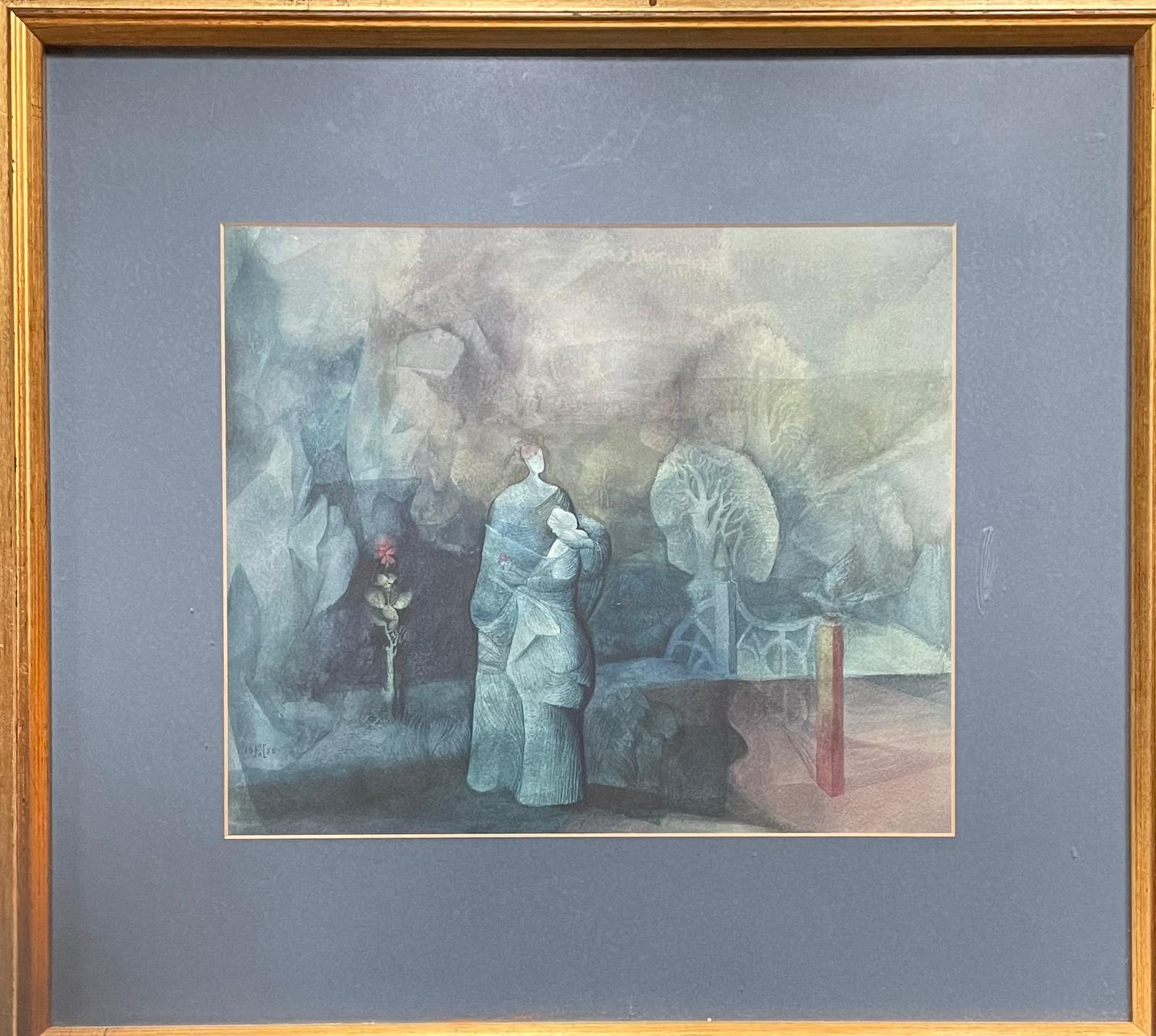 20th Century Surrealist Painting By Harold Hitchcock For Sale 5