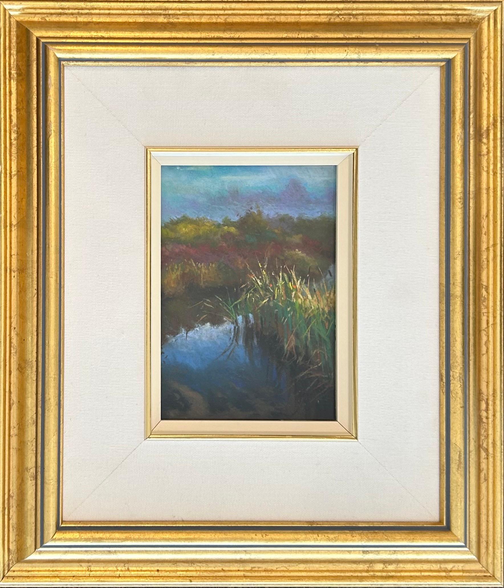 « Early Morning Light », pastel sur toile de paysage