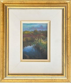 « Early Morning Light », pastel sur toile de paysage