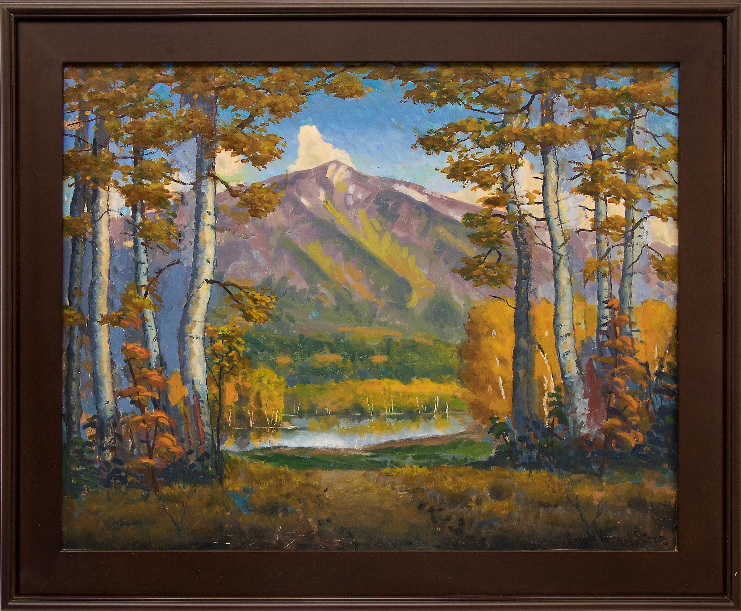 Harold Skene Figurative Painting - Mt. Sopris (Rocky Mountain Landscape Near Aspen, Colorado)