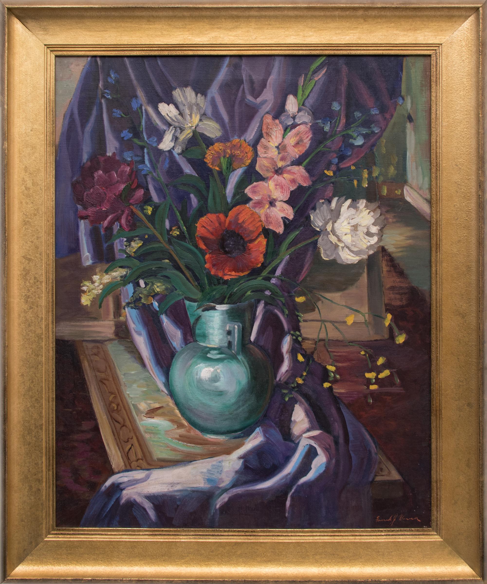 Still Life - Painting by Frank Joseph Vavra