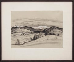 Untitled (Original Drawing of a New Mexico Landscape)