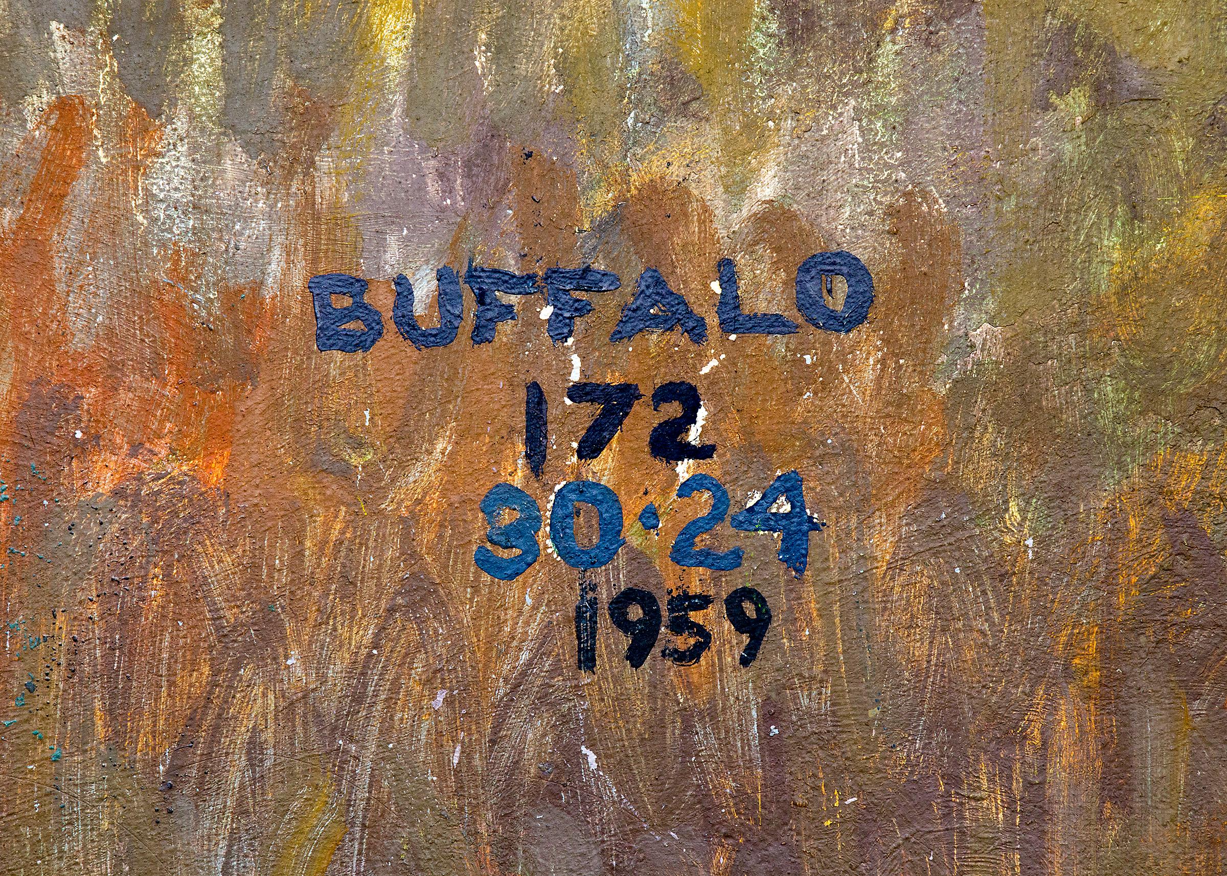 Buffalo (Colorado Mountain Landscape Painting, Grasslands with Grazing Buffalo) 4