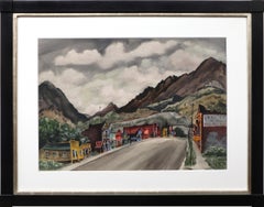 Ouray, Colorado (Ghost Town) - 1940s Modernist Landscape with Buildings