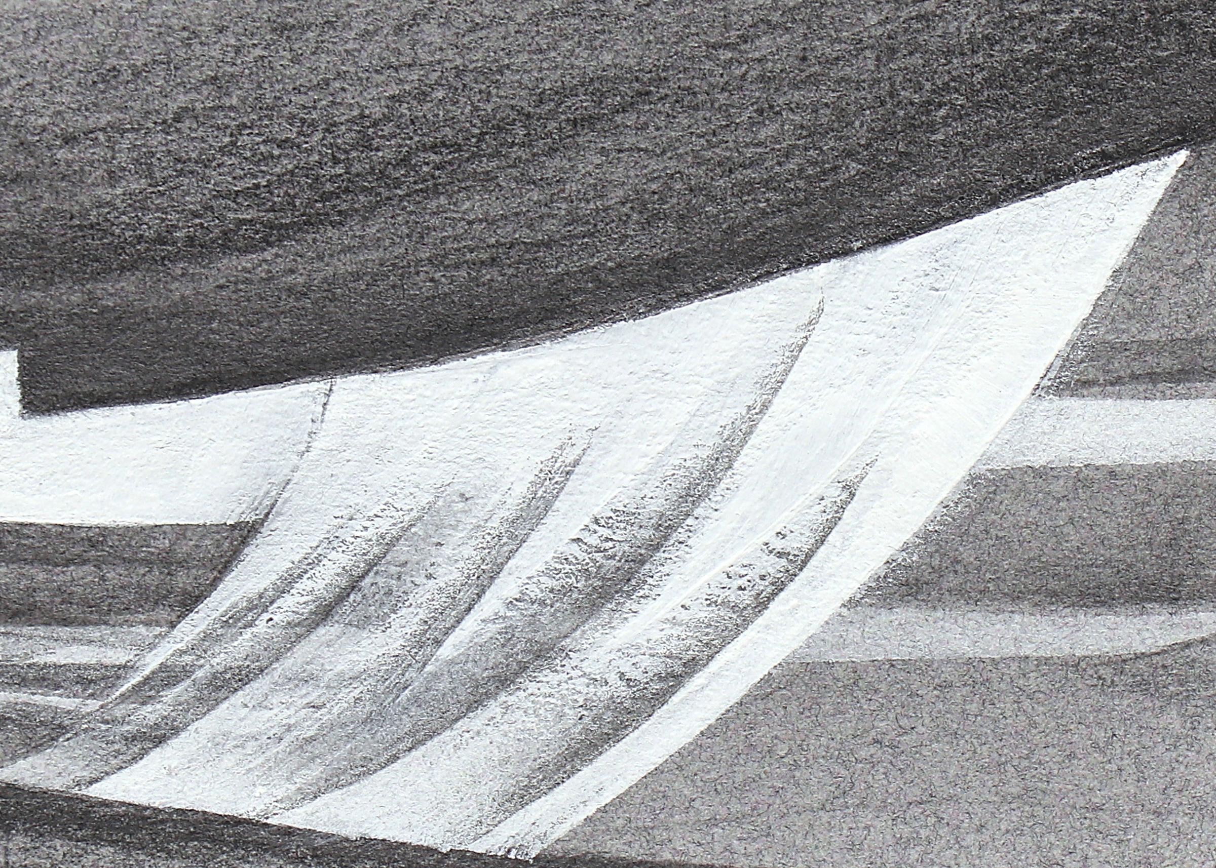 Gewebte Stürme, New Mexico, zeitgenössische abstrakte Landschaftszeichnung aus dem Südwesten (Zeitgenössisch), Art, von Raye Leith
