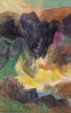 Ethel Magafan Remembered Valley Watercolor Colorado Landscape Painting