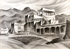 Casa Luhan, Adobe Home of Mabel Dodge Luhan, Taos, New Mexico, Landscape