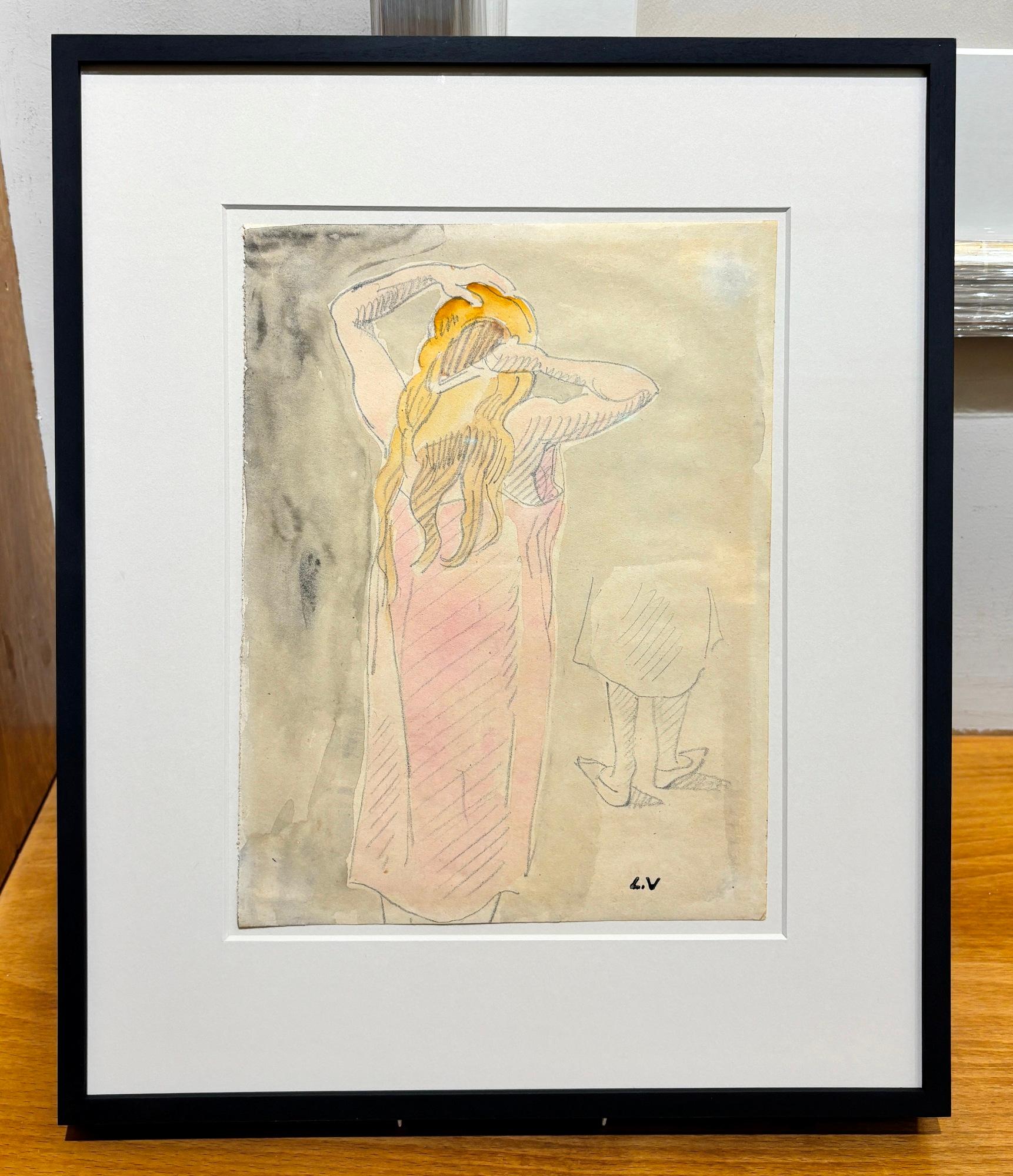 Figurative Art Louis Valtat - Jeune femme se coiffant