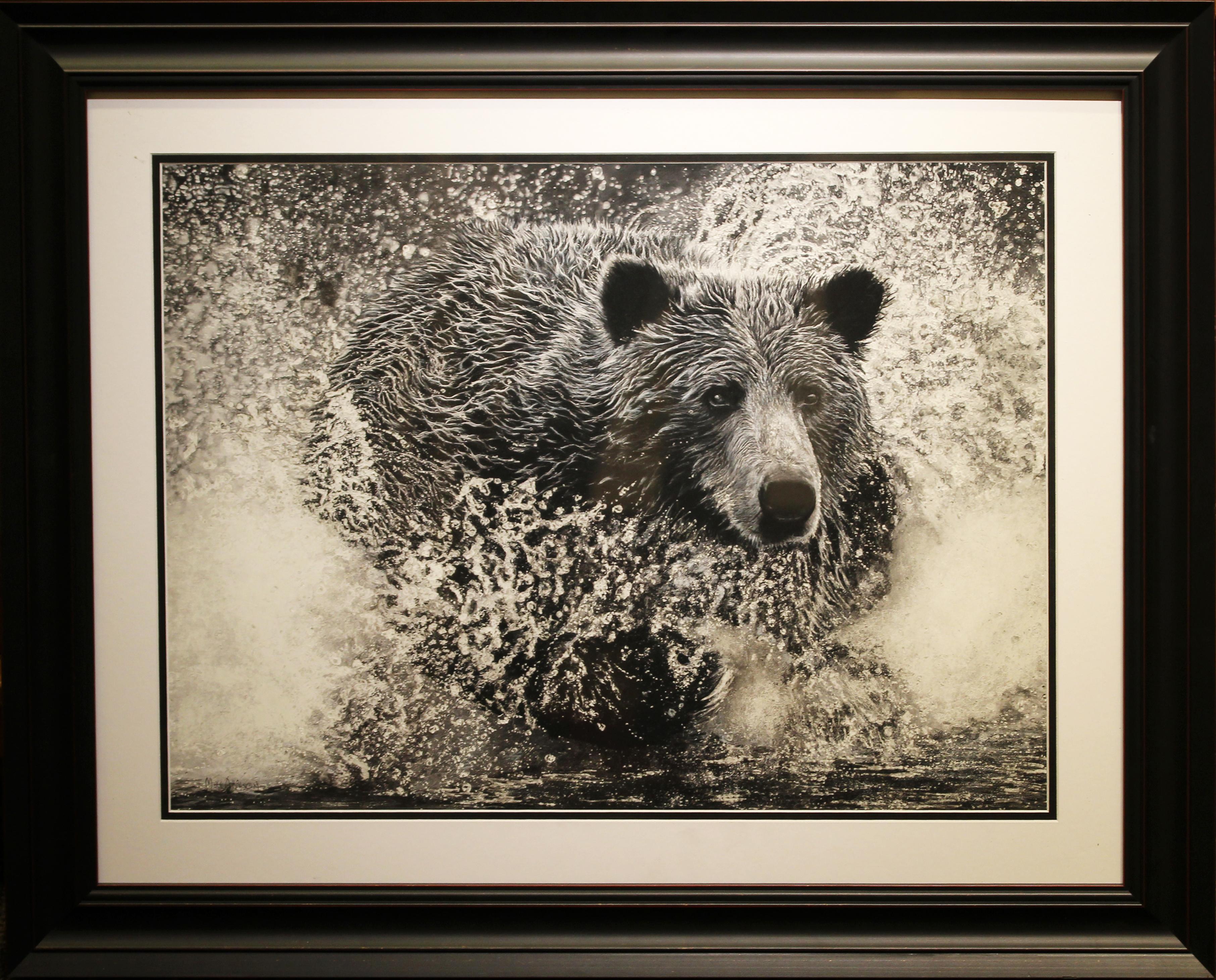 Bear Splash - Realist Art by Matt Atkinson