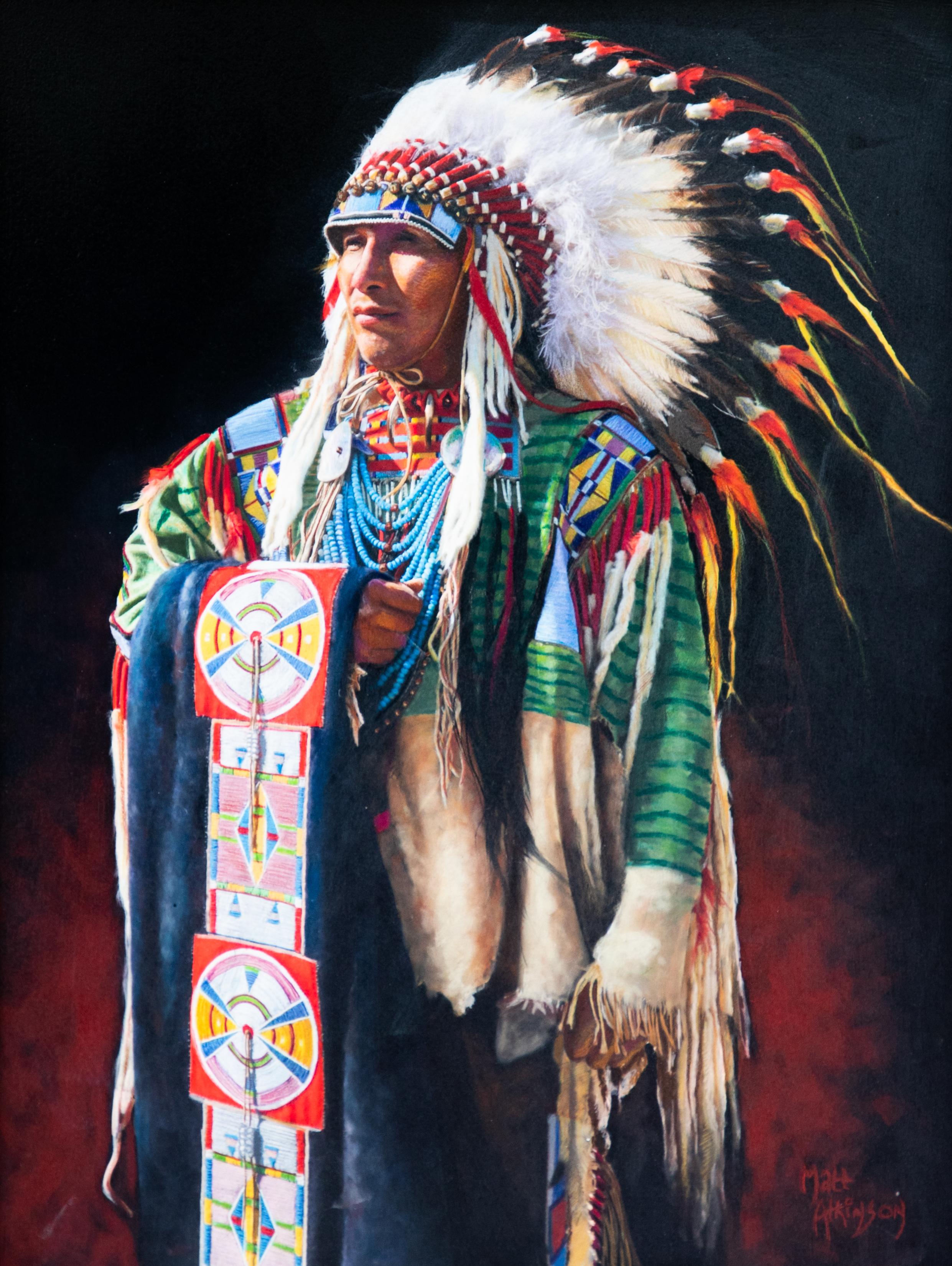 The Chief's Honor Blanket - Realist Art by Matt Atkinson