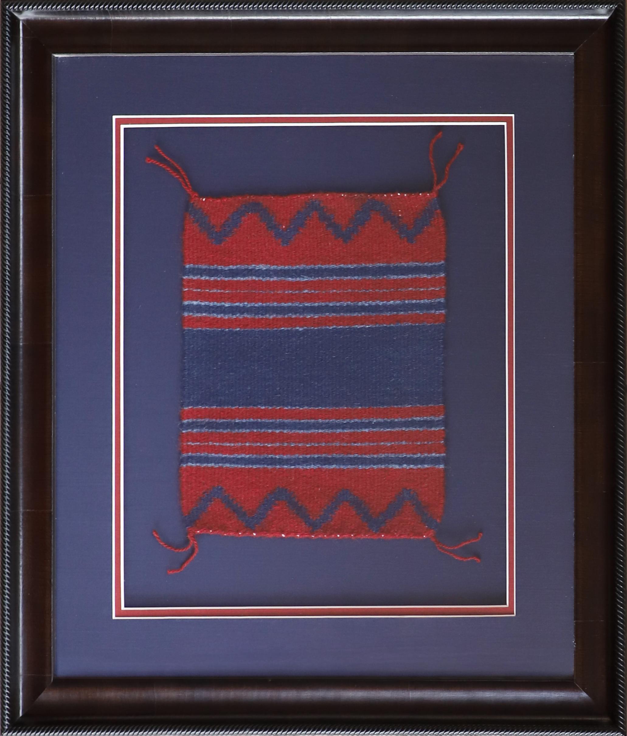 Blue and Red Dark Blue Zigzag