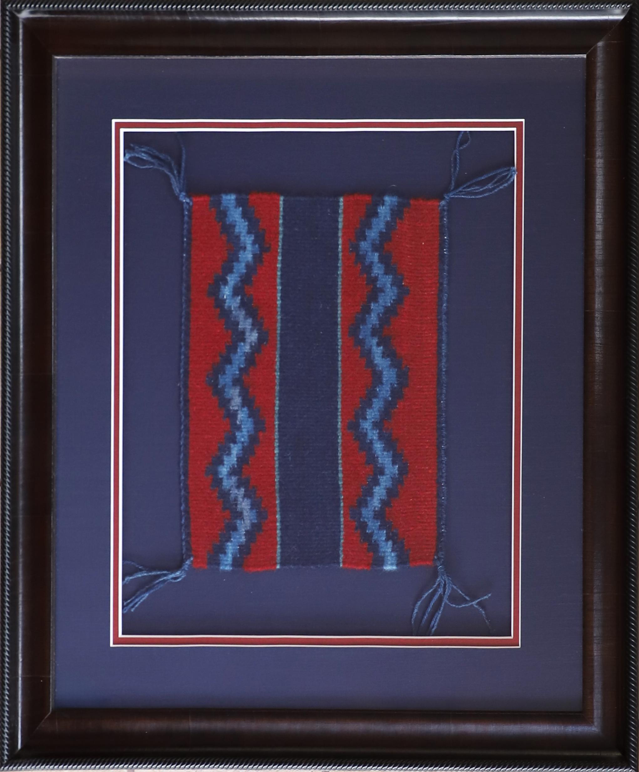Blue and Red Light Blue Zigzag - Art by Unknown