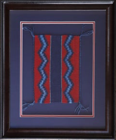Blue and Red Light Blue Zigzag