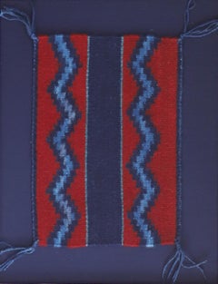 Blue and Red Light Blue Zigzag