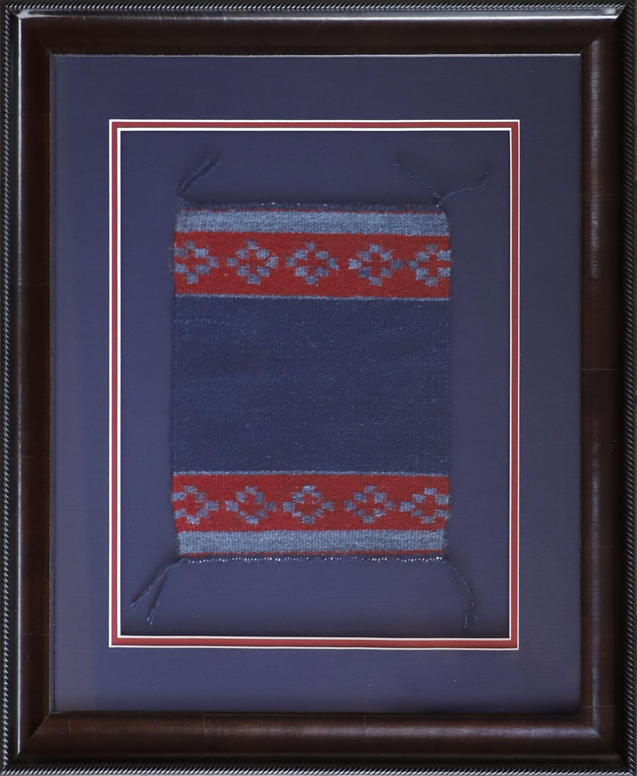 Blue and Red Stripes with Diamonds - Art by Unknown