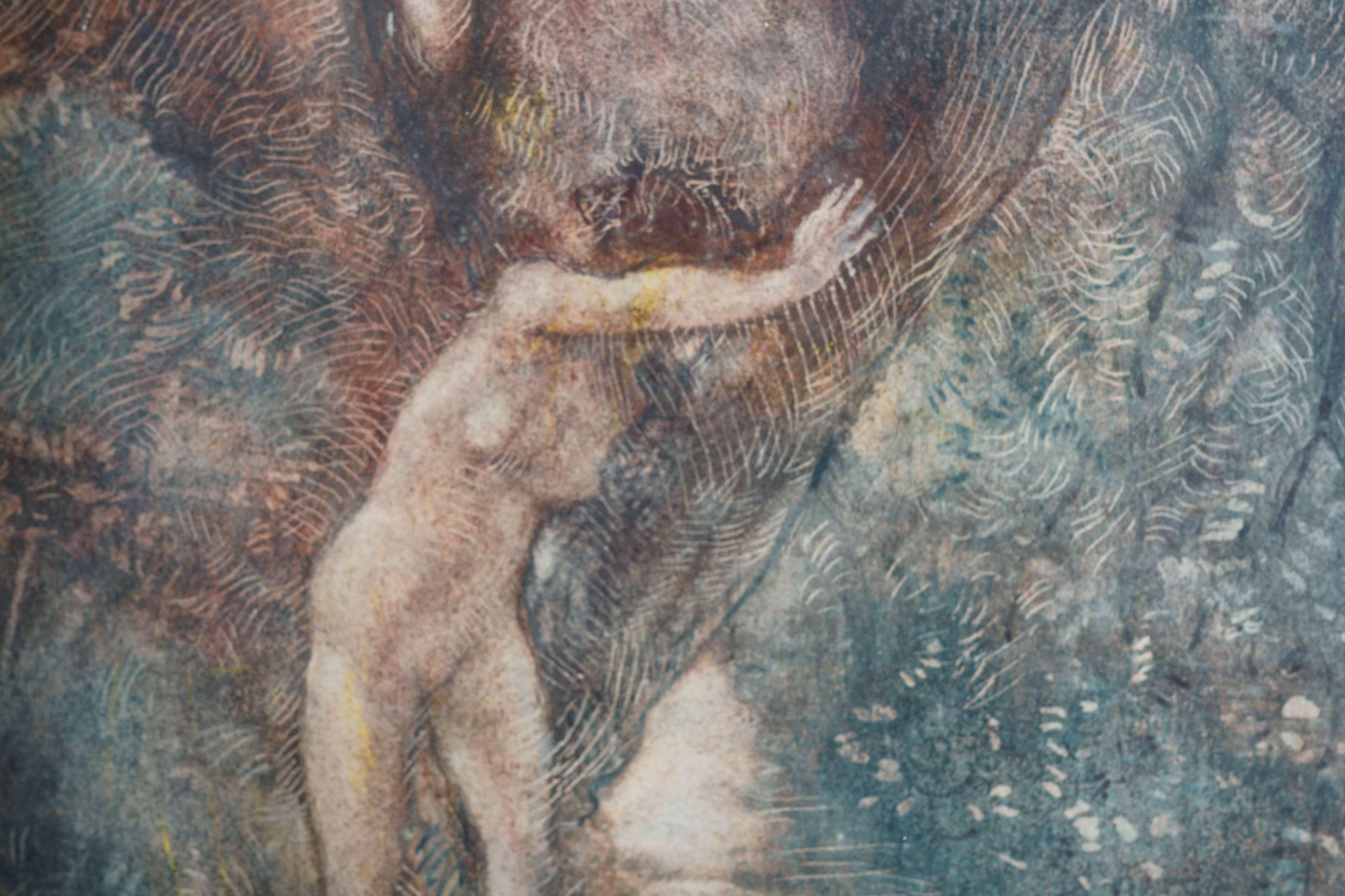 Aquarelle impressionniste française signée par Gaston La Touche dans un cadre de nymphe en vente 5