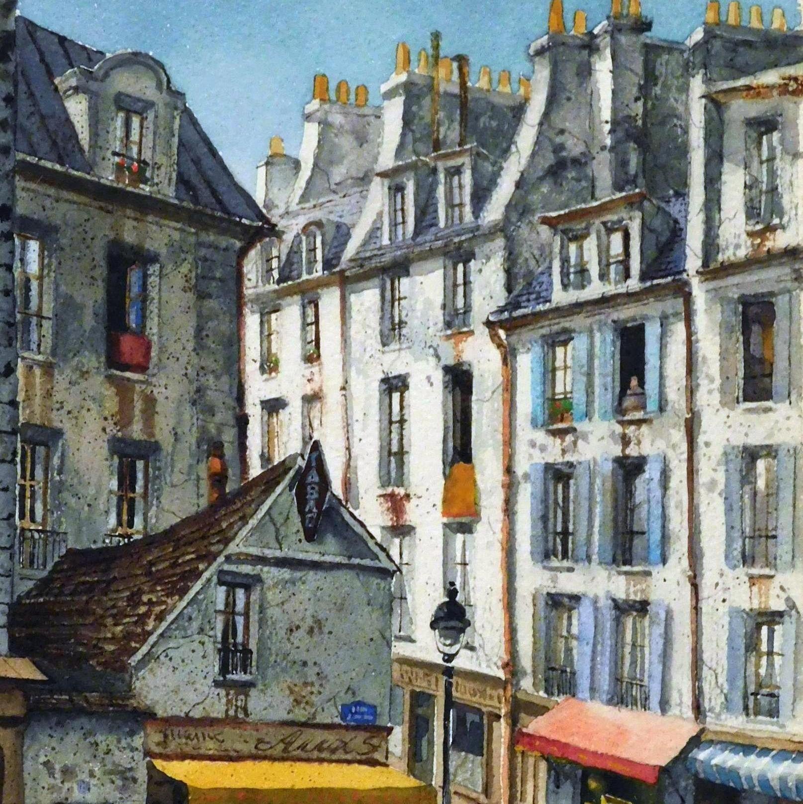Il s'agit d'une magnifique aquarelle sur carton de l'artiste du New Jersey Henry Gasser, N.A. (1909-1981).
Titre au verso : 
