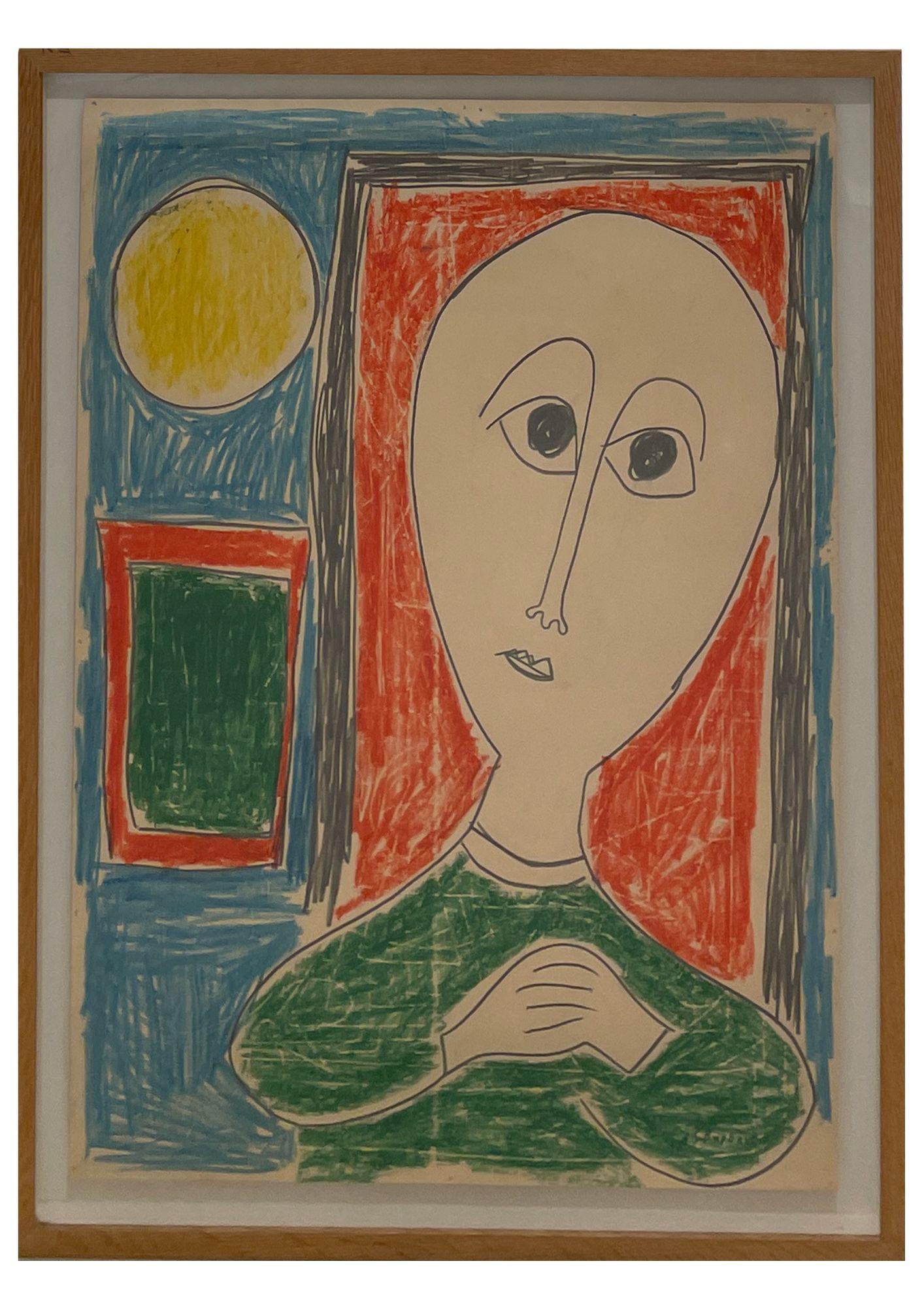 Albert Chubac Portrait – Ohne Titel