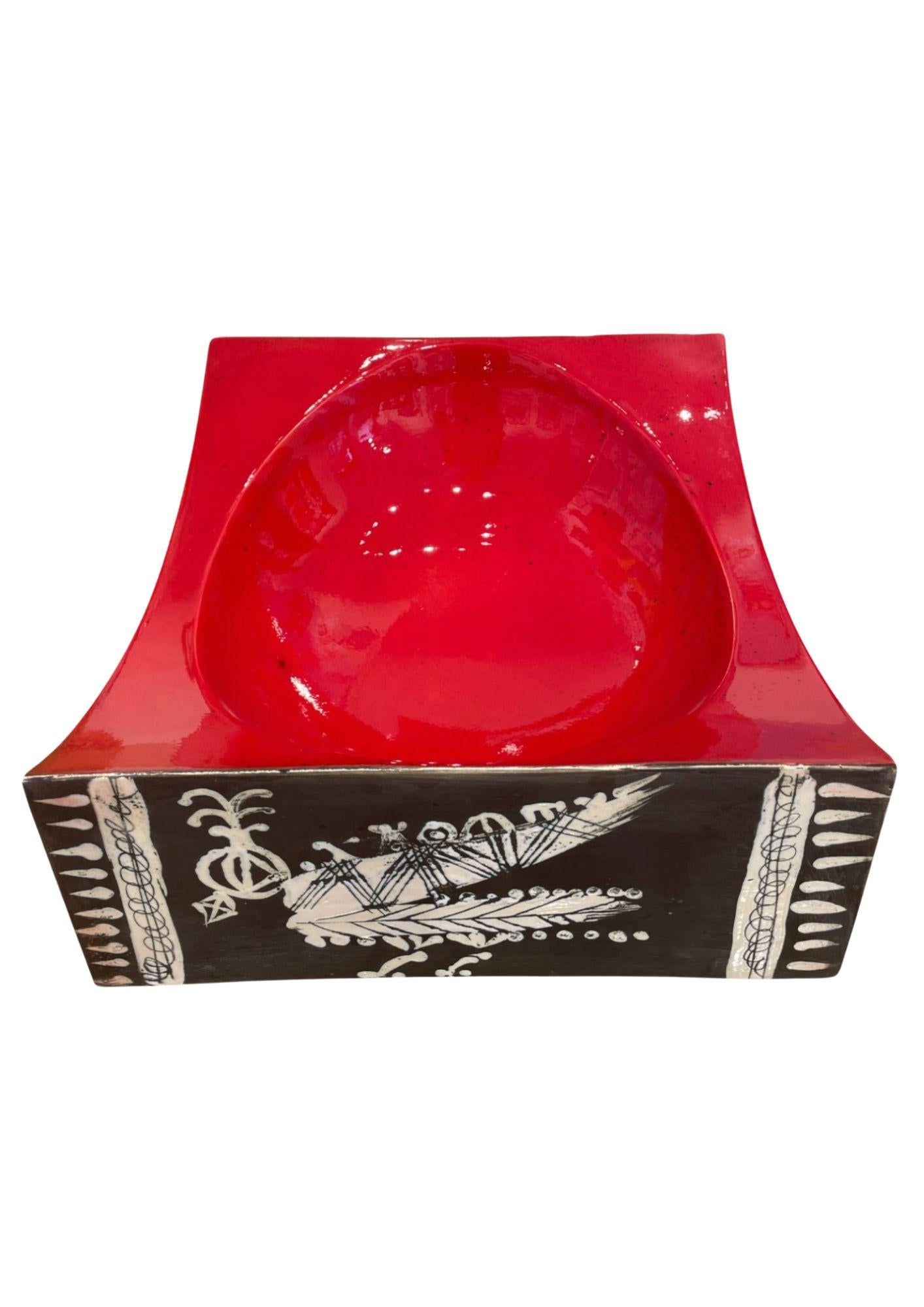 Catchall dish by French ceramist Gilbert Portanier Signed “PORTANIER EDITION VALLAURIS” on the back