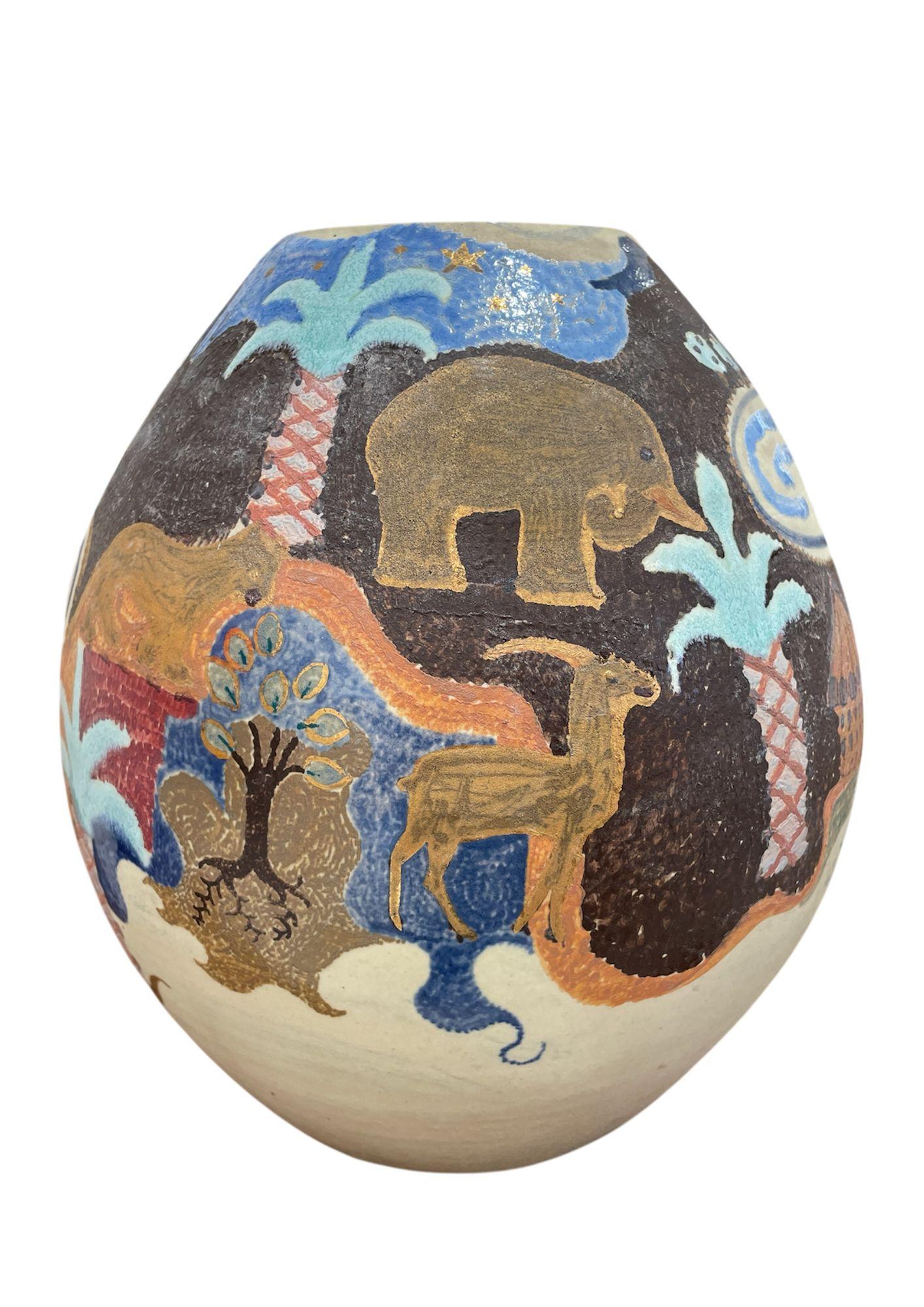 Grand vase de la Faïencerie Henriot Quimper en vente 1