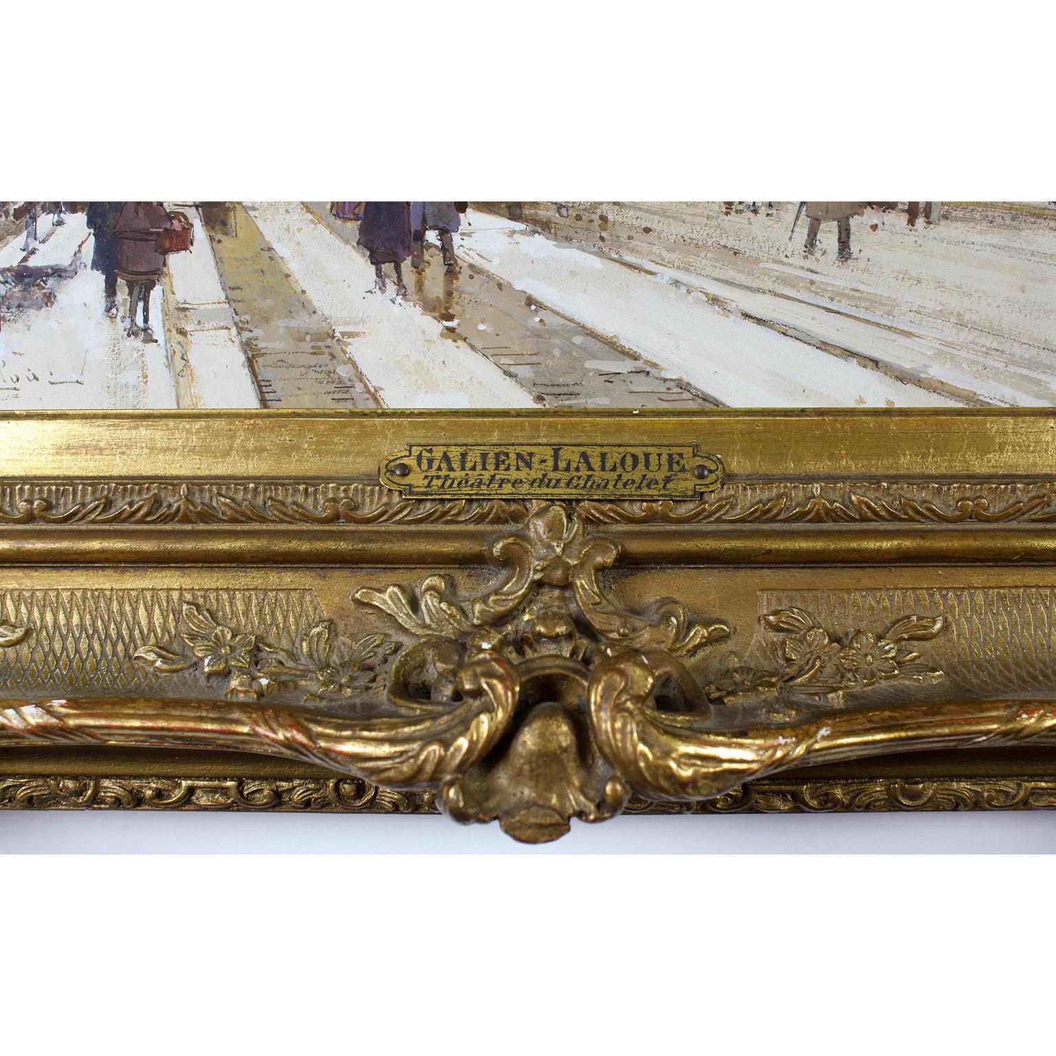 A Fine French 19th Century Parisian Watercolor & Gouache 