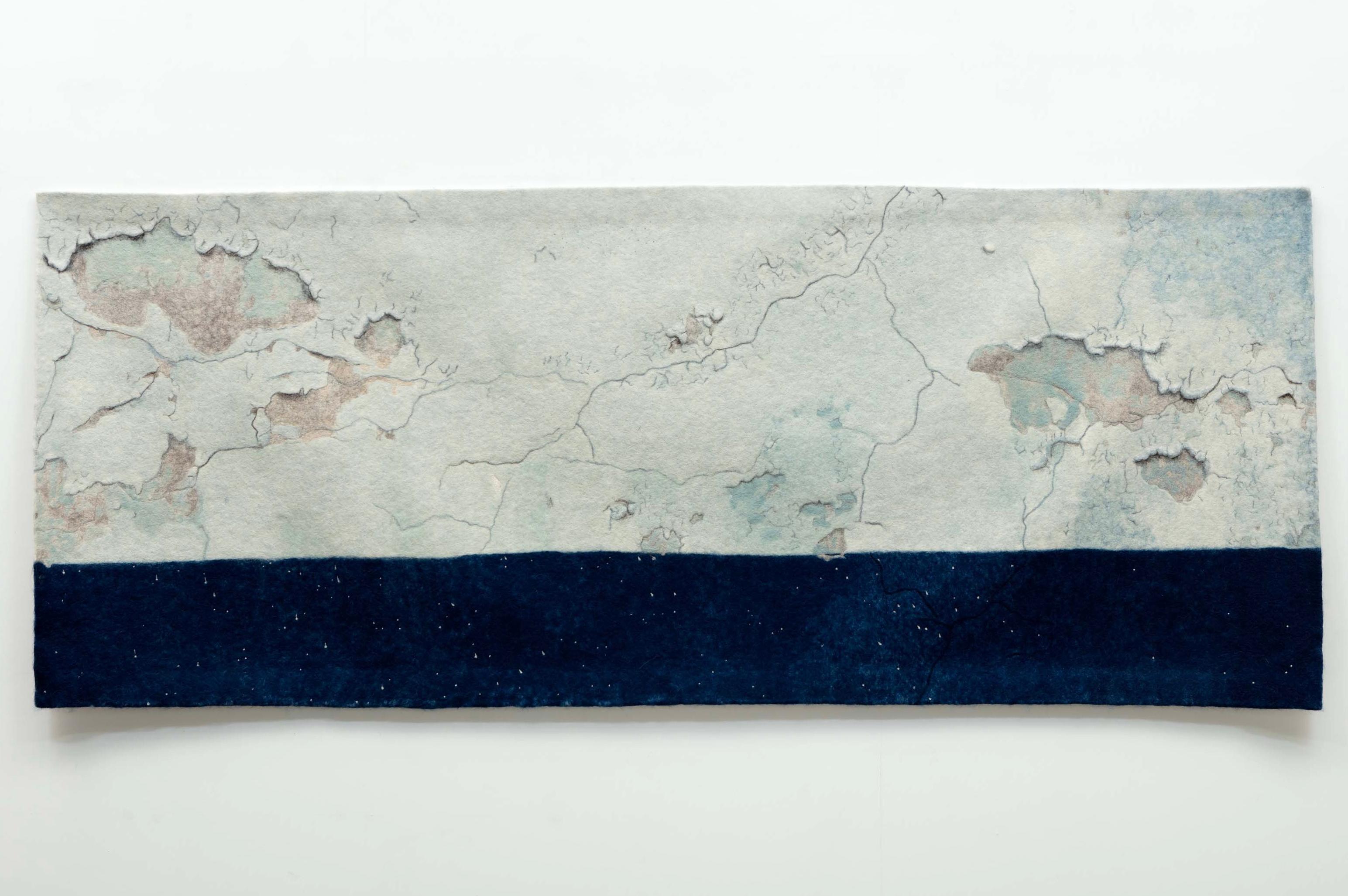 Trovare l'universo a Oaxaca, Blue Horizon - Art Astratto di Gary Goldberg 