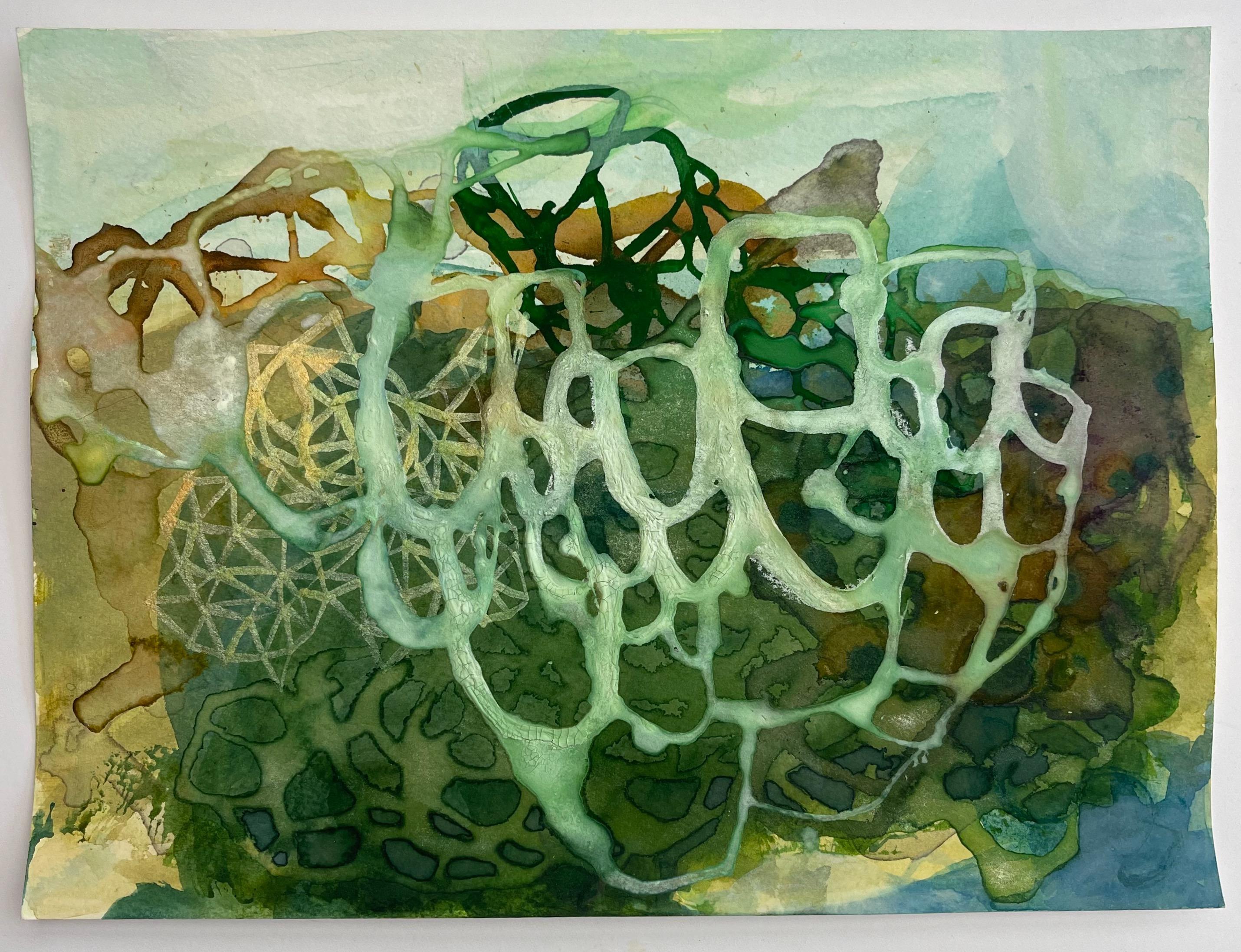 Botanical Experiment #2 - Painting by Paula Valenzuela