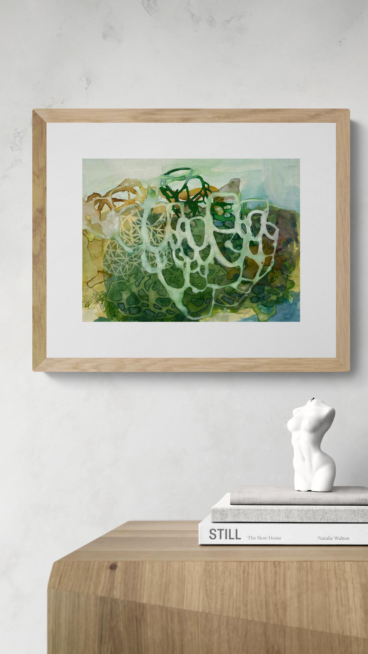 Botanical Experiment #2 - Abstract Painting by Paula Valenzuela