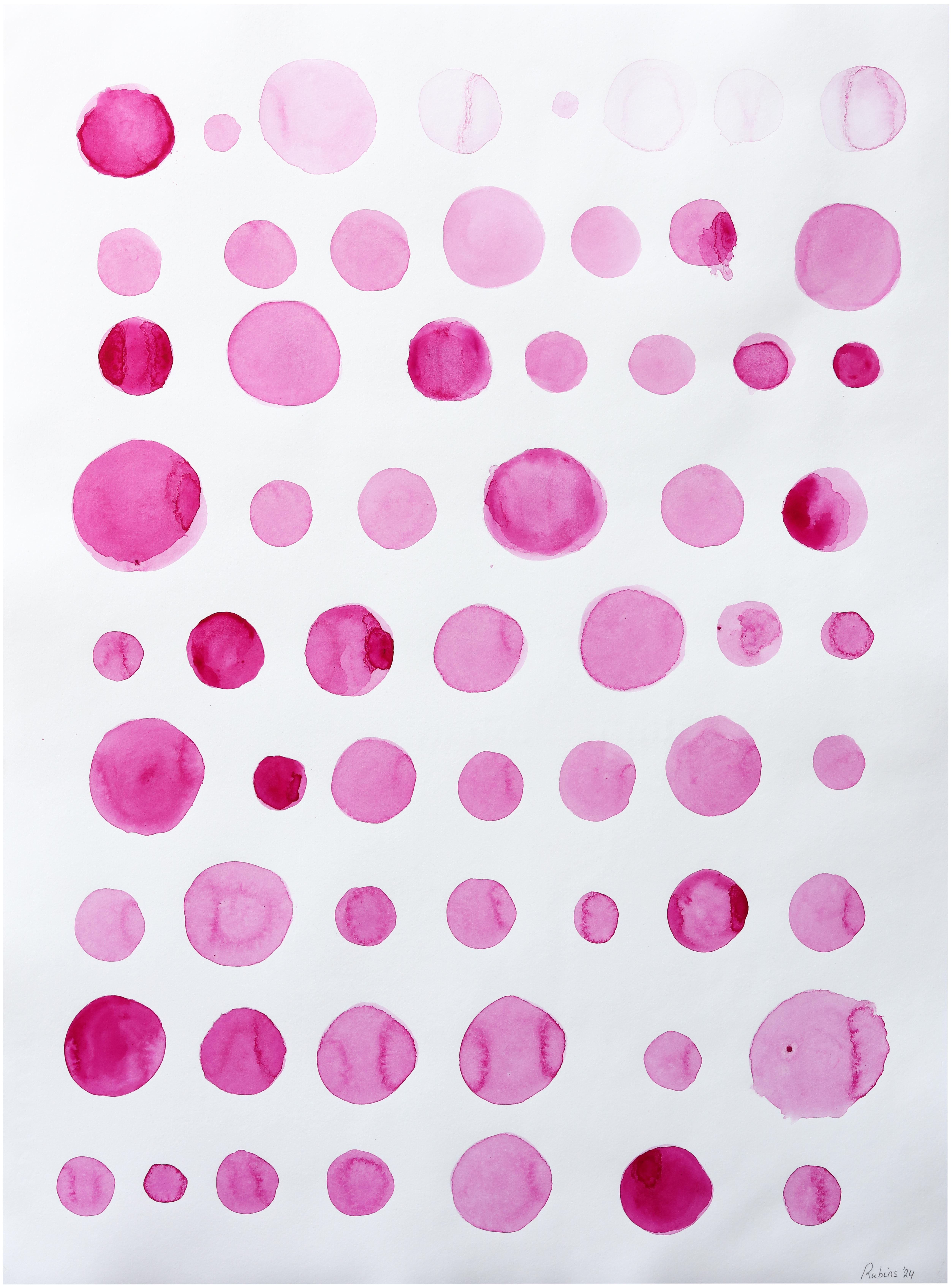 Pittura ad acquerello contemporanea. Pittura a olio, inchiostro e acquerello su carta di cotone - Art Astratto di Rubins J. Spaans