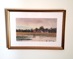 Untitled - Salt Marsh with Haystack and Homestead; Most likely Ipswich/Essex, MA