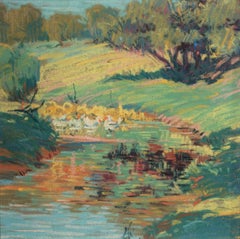 Untitled (Pastel #2), Pastel with Ducks